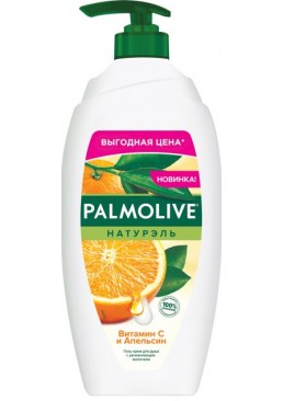 Гель-крем для душу Palmolive Натурель Вітамін С та з екстрактом апельсина, 750 мл